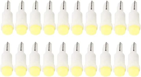 BlyilyB 20-Pack T5 74 2721 COB 1W أبيض اللون لوحة القيادة أداة LED لمبات الإضاءة in Saudi Arabia