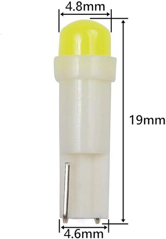 BlyilyB 20-Pack T5 74 2721 COB 1W أبيض اللون لوحة القيادة أداة LED لمبات الإضاءة in Saudi Arabia