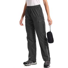 Women's Rain Pants Waterproof Hiking Pants Windproof Lightweight Over Pants Outdoor for Golf Fishing Cycling #2089 in Kuwait