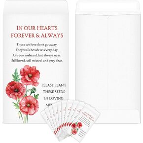 Fumete 120 Pack Memorial Coin Envelopes Kraft Small Coin Envelopes Plant Small Flower Packets Celebration of Life Packets for Funerals Loss of Loved One, 3.9 x 2.4 Inch(Memorial) in Kuwait