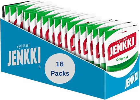 Cloetta Jenkki Xylitol Professional Freshmint Chewing gum 16 Pack of 90g in Saudi Arabia