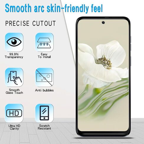 Slanku (3 Pack Tempered Glass for Moto G Play 2024 Screen Protector, Touch Sensitivity, Scratch Resistant, Bubble Free, Case Friendly in Saudi Arabia