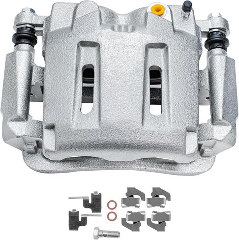 Detroit Axle - Front Right Brake Caliper for Ford 2005-2012 F-250 F-350 Super Duty Disc Brake Caliper w/Bracket 2006 2007 2008 2009 2010 2011 Replacement in Saudi Arabia