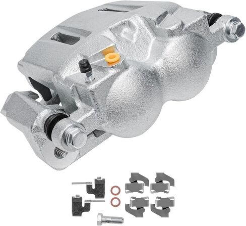 Detroit Axle - Front Right Brake Caliper for Ford 2005-2012 F-250 F-350 Super Duty Disc Brake Caliper w/Bracket 2006 2007 2008 2009 2010 2011 Replacement in Saudi Arabia