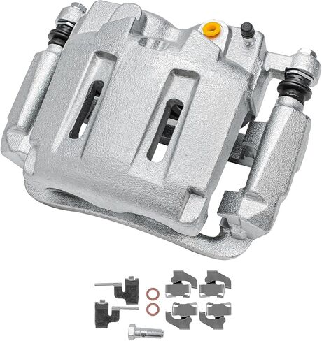 Detroit Axle - Front Right Brake Caliper for Ford 2005-2012 F-250 F-350 Super Duty Disc Brake Caliper w/Bracket 2006 2007 2008 2009 2010 2011 Replacement in Saudi Arabia