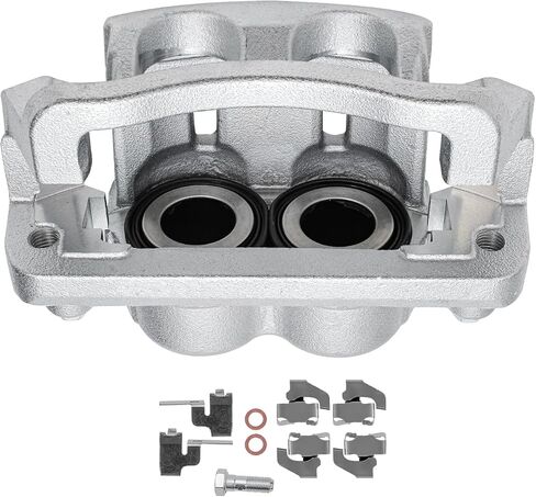 Detroit Axle - Front Right Brake Caliper for Ford 2005-2012 F-250 F-350 Super Duty Disc Brake Caliper w/Bracket 2006 2007 2008 2009 2010 2011 Replacement in Saudi Arabia