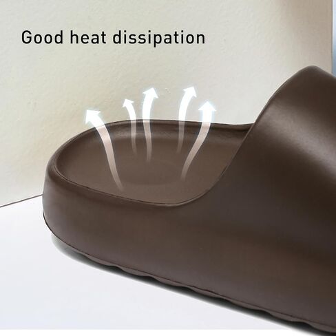 Cloud Slides for Women and Men, Platform Slides Slippers, Non-Slip Quick Drying Soft Lightweight Shower Shoes, Thick Sole Open Toe Slides Sandals for Indoor & Outdoor in Saudi Arabia