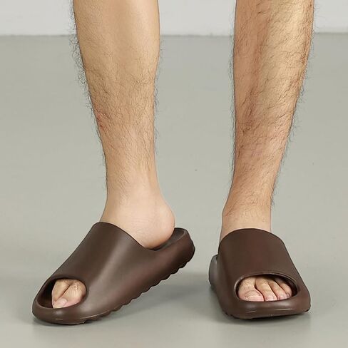 Cloud Slides for Women and Men, Platform Slides Slippers, Non-Slip Quick Drying Soft Lightweight Shower Shoes, Thick Sole Open Toe Slides Sandals for Indoor & Outdoor in Saudi Arabia