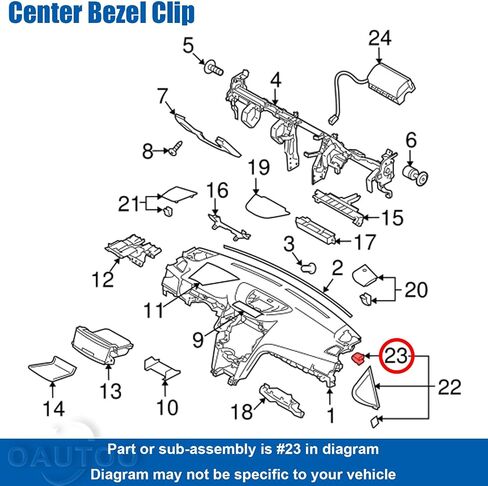OAUTOO 30pcs Center Bezel Clip End Cap Clip 909130092 for Subaru Ascent BRZ Crosstrek Forester Impreza Legacy Outback STI Tribeca WRX 2005-On in Saudi Arabia