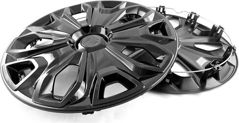 Gloss Black Wheel Rim Cover Hubcaps 16 Inch Snap-On, Compatible with Ford Transit Connect 2015-2023, Set of 4, WC114-16BLK in Saudi Arabia