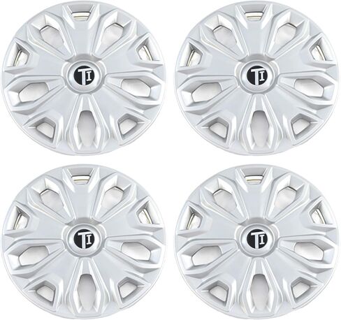 Gloss Black Wheel Rim Cover Hubcaps 16 Inch Snap-On, Compatible with Ford Transit Connect 2015-2023, Set of 4, WC114-16BLK in Saudi Arabia