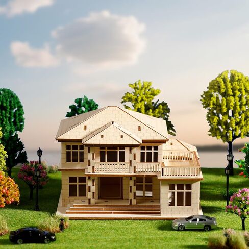 الألغاز ثلاثية الأبعاد للبالغين ، وأطقم الطراز الخشبية الحديثة فيلا ، هدية في عيد ميلاد عيد الميلاد in Kuwait