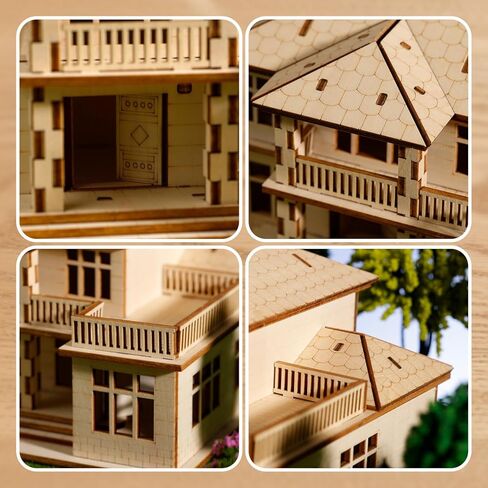 الألغاز ثلاثية الأبعاد للبالغين ، وأطقم الطراز الخشبية الحديثة فيلا ، هدية في عيد ميلاد عيد الميلاد in Kuwait