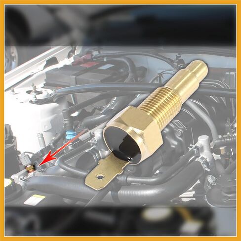 Universal Engine Cooling Fan Temperature Thermo Sensor Switch 1/8" NPT 200 Degree on 185 Degree Off Replacement in Saudi Arabia