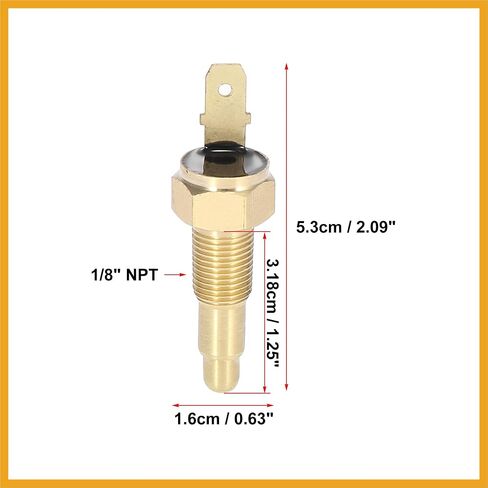 Universal Engine Cooling Fan Temperature Thermo Sensor Switch 1/8" NPT 200 Degree on 185 Degree Off Replacement in Saudi Arabia