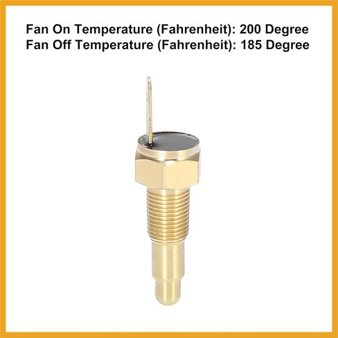 Universal Engine Cooling Fan Temperature Thermo Sensor Switch 1/8" NPT 200 Degree on 185 Degree Off Replacement in Saudi Arabia