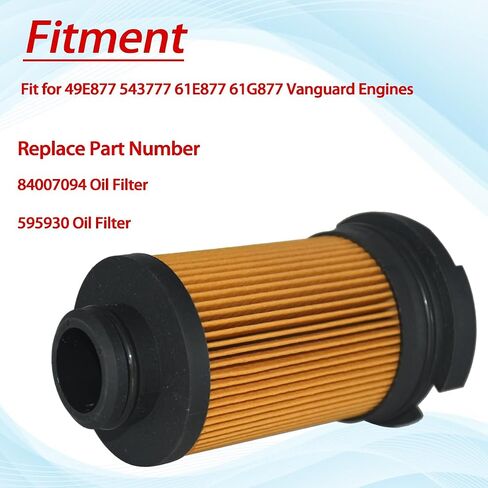 595930 84007094 Oil Filter for 49E877 543777 61E877 61G877 Vanguard Engines with 845125 Fuel Filter in Saudi Arabia