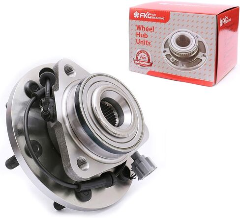FKG 515125 Front Wheel Bearing Hub Assembly fit for 2008-2010 Infiniti QX56 (4WD), 2008-2012 Nissan Armada (4WD/AWD), 2008-2012 Nissan Titan (4WD/AWD) in Saudi Arabia