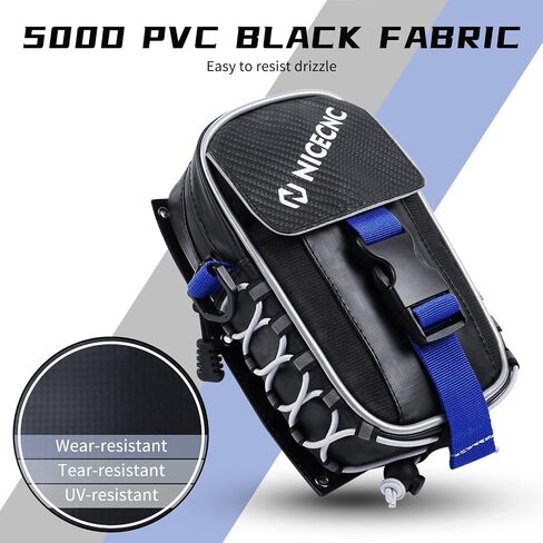 Raptor 700 Fender Bag, Dual-use ATV Storage Accessories Gear Tool Bag with Strong Velcro, Reflective Strip, No drilling, Easy installation, Compatible with Yamaha Raptor 700, Black in Saudi Arabia