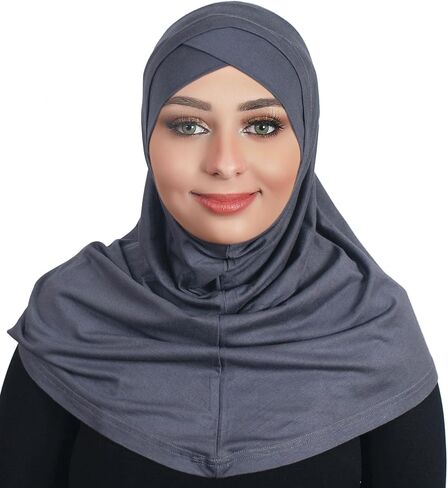 Beautiful Single cross cotton hijab scarf Islamic women fancy hijab 2T101 in Saudi Arabia