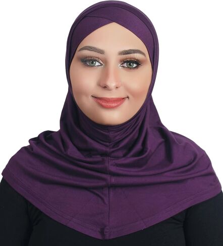 Beautiful Single cross cotton hijab scarf Islamic women fancy hijab 2T101 in Saudi Arabia