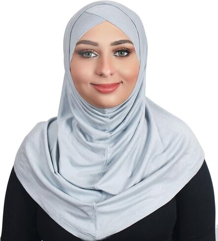 Beautiful Single cross cotton hijab scarf Islamic women fancy hijab 2T101 in Saudi Arabia