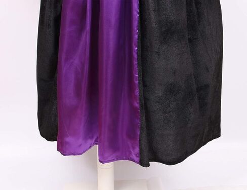 Colorful House Women Wicked Witch Costume, Purple Long Sorceress Classic Dress in Kuwait