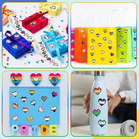 1000pcs Down Syndrome Awareness Theme Sticker Rolls(2 Rolls), 16 Designs Down Syndrome Awareness Month Inspirational Self-Adhesive Sticker Decals for Kids Scrapbook Laptop Decor in Kuwait
