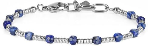 Gavu Lapis Lazuli Red Jasper Spinel Bracelet للرجال ، سوار بالخرز الكريستال للرجال in Kuwait