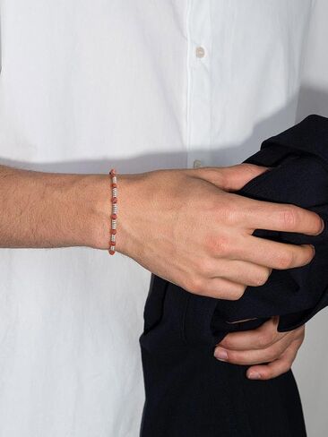 Gavu Lapis Lazuli Red Jasper Spinel Bracelet للرجال ، سوار بالخرز الكريستال للرجال in Kuwait