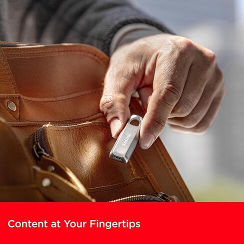 محرك أقراص فلاش SanDisk 512B Ultra Luxe USB من النوع C - سرعة تصل إلى 400 ميجابايت/ثانية، USB 3.2 الجيل الأول، تصميم معدني ممتاز - SDCZ75-512G-G46 in Saudi Arabia