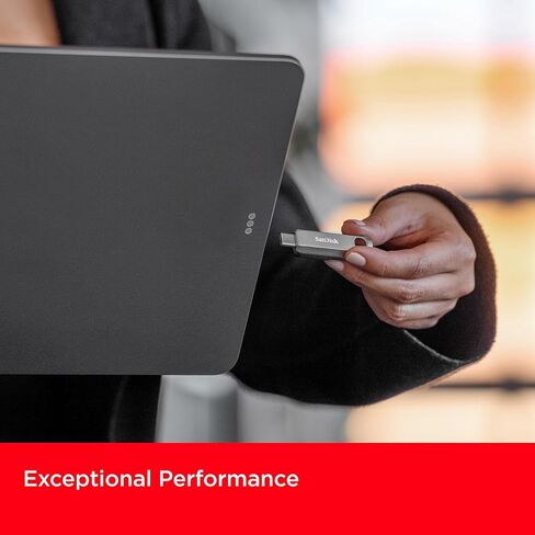 محرك أقراص فلاش SanDisk 512B Ultra Luxe USB من النوع C - سرعة تصل إلى 400 ميجابايت/ثانية، USB 3.2 الجيل الأول، تصميم معدني ممتاز - SDCZ75-512G-G46 in Saudi Arabia