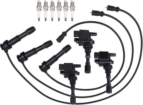 MOTOKU Ignition Coil and Spark Plug Wires Set for Hyundai Santa Fe 3.5 2003-2006, XG300 2001, XG350 2002-2005, Kia Amanti 2004-2006 in Saudi Arabia