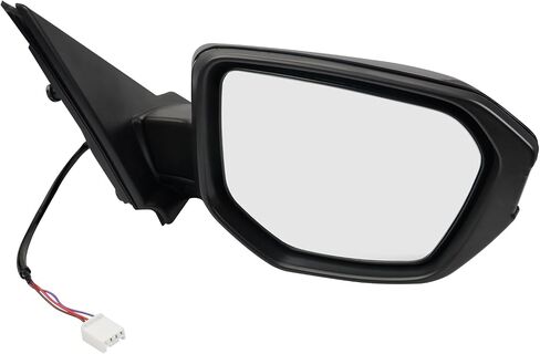 Passenger Side Mirror Assembly 2016-2021 Compatible with Honda Civic Sedan Coupe Hatchback Right Rearview Mirror Non-heated Power Adjustable Glass Replace HO1321283, 76208TBAA01ZA (3 Pin Black) in Kuwait