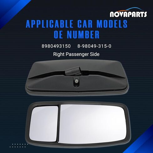 Side Door Mirror Right Passenger Side 8980493140 for 2007-2023 Isuzu NPR NPR-HD NPR-XD NQR NRR Truck Mirrors in Saudi Arabia