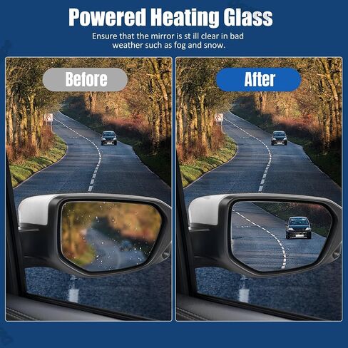 Passenger Side Mirror Assembly 2016-2021 Compatible with Honda Civic Sedan Coupe Hatchback Right Rearview Mirror Non-heated Power Adjustable Glass Replace HO1321283, 76208TBAA01ZA (3 Pin Black) in Kuwait