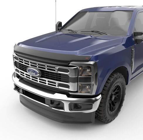 EGR 303505 Superguard Matte Matte Black Acrylic Hood Shield متوافق مع شاحنات Select 2023-2024 Ford Super Duty F-250/F-350/F-450-متينة وسهلة التثبيت in Saudi Arabia