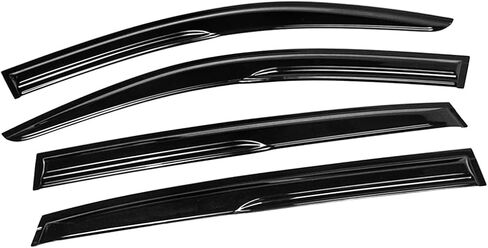Premium 3D Wavy M Style Aero Sport Black Window Visor Rain Guard Deflector Compatible for 2014-2020 Acura MDX in Saudi Arabia