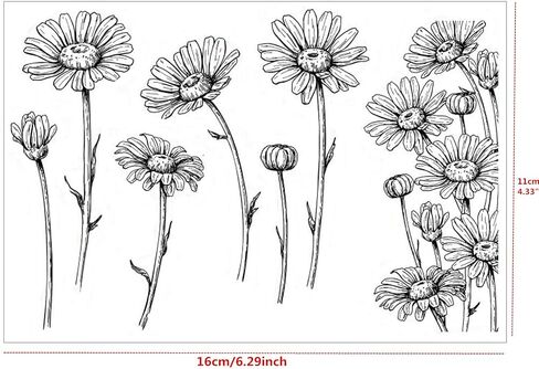Arbuya DIY Hydrangea Decorative Clear Stamps for Card Making or Journaling, Hydrangea Blossom Floral Silicone Stamps for Scrapbooking Photo Album Paper Crafting Decoration in Kuwait