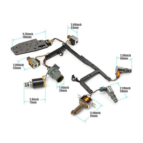 4L60E مجموعة الملف اللولبي مجموعة الأسلاك الداخلية ث/TCC التوافق التوافق مع شيفروليه متوافق مع إكسسوارات هومر/بونتياك GMC in Kuwait