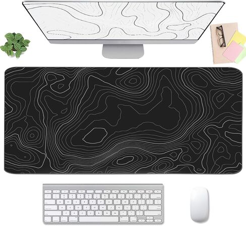 Large Mouse Pad Set, Cute Extended Mouse Pad+Keyboard Wrist Rest Support Desk Pad Memory Foam Ergonomic Easy Typing, 35.4×15.7 in Desk Mat Set for Home Office Study Game - Cloud in Saudi Arabia