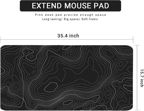 Large Mouse Pad Set, Cute Extended Mouse Pad+Keyboard Wrist Rest Support Desk Pad Memory Foam Ergonomic Easy Typing, 35.4×15.7 in Desk Mat Set for Home Office Study Game - Cloud in Saudi Arabia