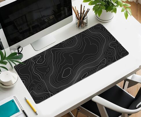 Large Mouse Pad Set, Cute Extended Mouse Pad+Keyboard Wrist Rest Support Desk Pad Memory Foam Ergonomic Easy Typing, 35.4×15.7 in Desk Mat Set for Home Office Study Game - Cloud in Saudi Arabia