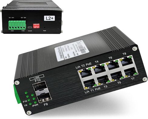 Industrial Managed 8 Port PoE Ethernet Switch with 2 SFP Slot in Kuwait