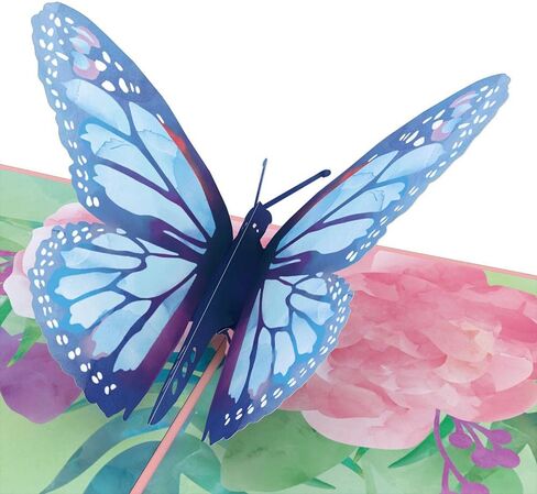 Lovepop Hummingbird Birthday Card, 5 x 7 in, Pop Up 3D Birthday Card, Blank Note Card Slides Out Craft Paper, Art Meets Engineering, Slicegami Technique in Kuwait