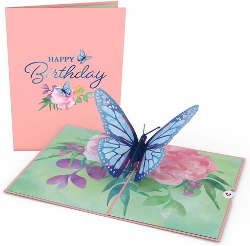 Lovepop Hummingbird Birthday Card, 5 x 7 in, Pop Up 3D Birthday Card, Blank Note Card Slides Out Craft Paper, Art Meets Engineering, Slicegami Technique in Kuwait