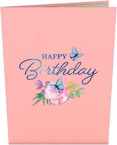 Lovepop Hummingbird Birthday Card, 5 x 7 in, Pop Up 3D Birthday Card, Blank Note Card Slides Out Craft Paper, Art Meets Engineering, Slicegami Technique in Kuwait