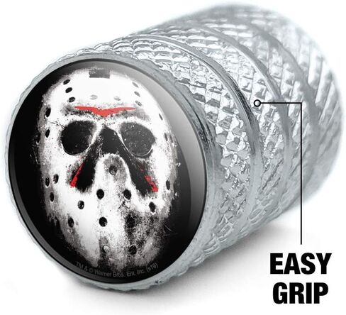 GRAPHICS & MORE Friday The 13th Jason Mask Tire Rim Wheel Aluminum Valve Stem Caps in Saudi Arabia