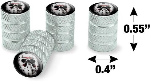 GRAPHICS & MORE Friday The 13th Jason Mask Tire Rim Wheel Aluminum Valve Stem Caps in Saudi Arabia