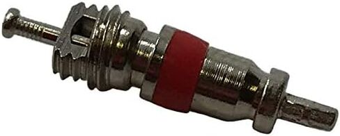 Sherco-Auto Replacement Standard High Heat Temperature Tire Valve Stem Schrader Core with Red Band - 100 Pieces - Made in USA in Saudi Arabia